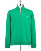 Tommy Bahama Antique Half Zip Pullover Sweater - Lyst