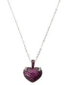 Cz By Kenneth Jay Lane Devilish Heart Pendant Necklace - Lyst