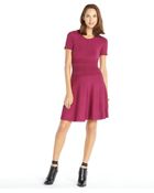 Marchesa Voyage Ruby Stretch Short Sleeve 'Core' Fit And Flare Dress - Lyst