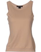 Ralph Lauren Black Label Sleeveless Cashmere Sweater - Lyst