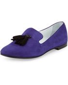 Giuseppe Zanotti Tassel Slip-On Suede Loafer - Lyst