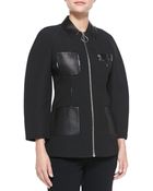 Alexander Wang Textured Zip Jacket - Lyst
