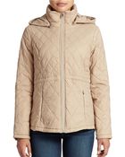 Jessica Simpson Hooded Packable Puffer Jacket - Lyst