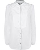 Armani Jeans Bib Front Cotton Shirt - Lyst
