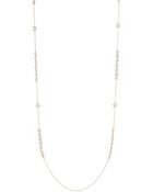 Nadri Faux Pearl and Rhinestone Opera Necklace - Lyst