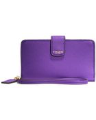 Coach Phone Wallet In Saffiano Leather - Lyst