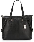 Kenneth Cole Studded Handle Me Leather Tote - Lyst