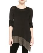 Eileen Fisher Long-Sleeve Asymmetric Tunic - Lyst