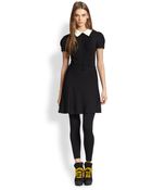 Polo Ralph Lauren Contrast-Collar Dress - Lyst