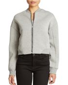 William Rast Cropped Scuba Bomber Jacket - Lyst