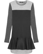 Isabel Marant Adams Color-Block Wool-Blend Mini Dress - Lyst