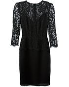 Dolce & Gabbana Lace Panel Dress - Lyst
