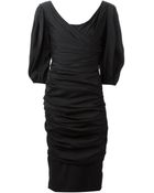 Dolce & Gabbana Draped Wrap Dress - Lyst