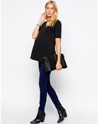 Asos Maternity Crepe V Back Swing Tunic - Lyst