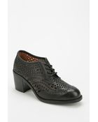 Jeffrey Campbell Fremont Lasercut Heeled Oxford - Lyst