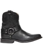 Frye 20Mm Wyatt Harness Leather Cowboy Boots - Lyst