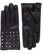 Valentino Rockstud Leather Gloves - Lyst