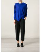 Stella McCartney Asymmetric Round Neck Sweater - Lyst