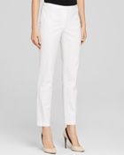 Elie Tahari Lindley Stretch Cotton Pants - Lyst