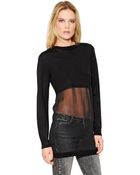 Iro Wool And Silk Chiffon Sweater - Lyst