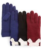 Kate Spade Colorblock Bow Tech Gloves - Lyst