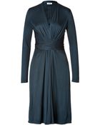 Issa Silk Jersey Wrap Waist Dress - Lyst