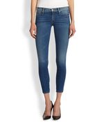 Mother The Vamp Cropped Skinny Jeans - Lyst