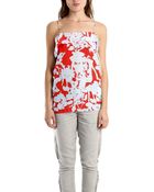 3.1 Phillip Lim Spaghetti Strap Top In Vermillion - Lyst