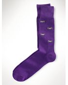 Polo Ralph Lauren Embroidered-Car Trouser Socks - Lyst
