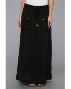 MICHAEL Michael Kors Maxi Safari Pocket Skirt - Lyst