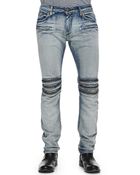 Robin's Jean Gold Miner Motor Faded Studded Jeans - Lyst