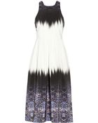 Tibi Printed Silk Dress - Lyst