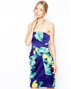 Coast Tinae Print Bandeau Dress - Lyst