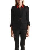 Smythe Flat Lapel Blazer - Lyst