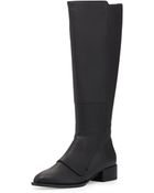 Vince Yilan Point-Toe Leather Knee Boot - Lyst