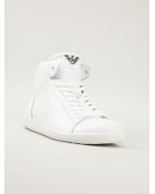Emporio Armani Hitop Trainer - Lyst