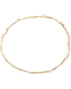 Aurelie Bidermann Gold-Dipped Rose Stem Collar Necklace - Lyst