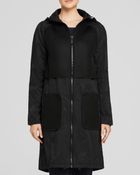 Elie Tahari Caroline Mesh Panel Coat - Lyst