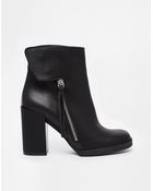Miista Ashlee Zip Side Heeled Ankle Boots - Lyst