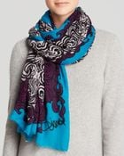 Diane von Furstenberg Lace Lines Scarf - Lyst