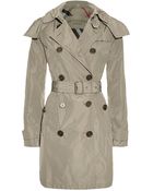 Burberry Brit Balmoral Hooded Trench Coat - Lyst
