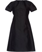 Jil Sander Navy Short Dress - Lyst
