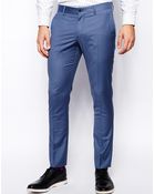 Selected Suit Pants In Skinny Fit - Lyst