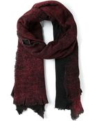Avant Toi Frayed Edges Scarf - Lyst