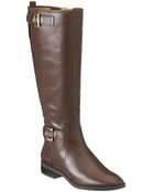 Nine West Bringit Leather Riding Boots - Lyst