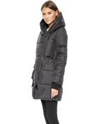 Vince Shawl Collar Puffer Coat - Black - Lyst