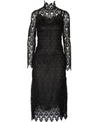 Dolce & Gabbana Lace And Tulle Midi Dress - Lyst