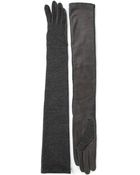 Lanvin Double Paneled Long Gloves - Lyst