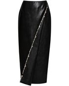 Emilia Wickstead Wrap Skirt with Crystals - Lyst
