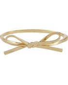 Kate Spade Skinny Bow Bangle - Lyst